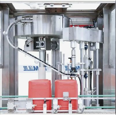 Αγορά Έξυπνος Αυτόματος Πνευματικός Γεμιστής, Σφραγιστής, Πωματιστής & Ετικετογράφος για Τετράγωνους Κάδους / Γυάλινες/Πλαστικές Φιάλες 5-30 Λίτρων διαδικτυακή κατασκευή