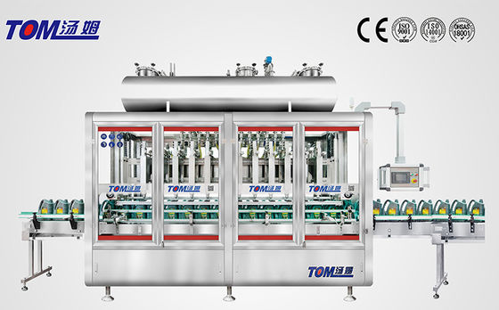 Μηχανή πλήρωσης λιπαντικού 1L-4L 8 ακροφύσια Στυλ βάρους Πλήρως αυτόματο για δοχείο